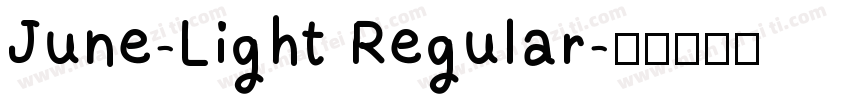 June-Light Regular字体转换